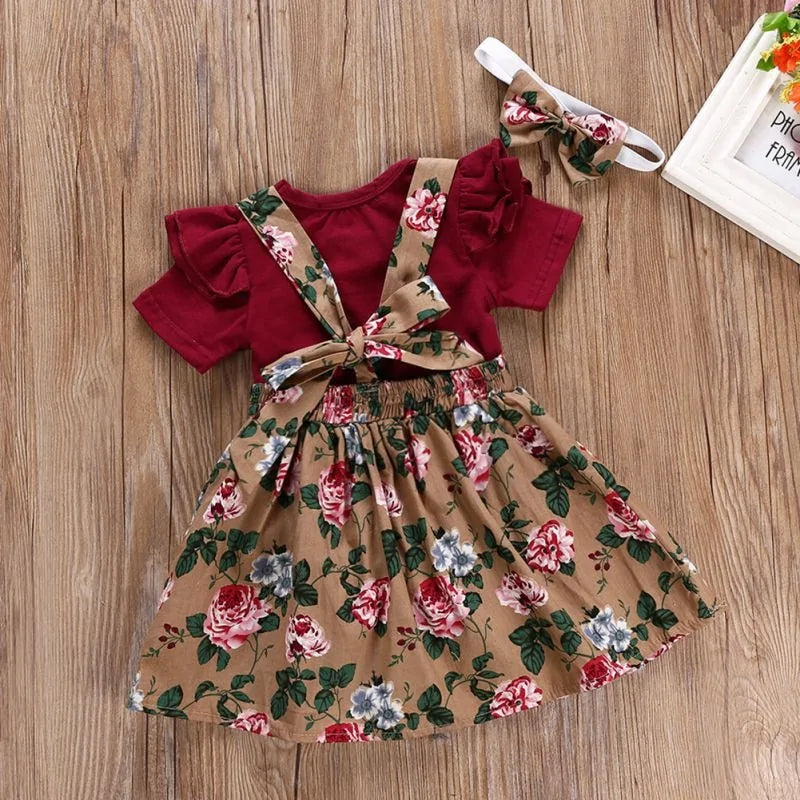 BlossomBabe™ - Floral Baby Girl Clothing Set