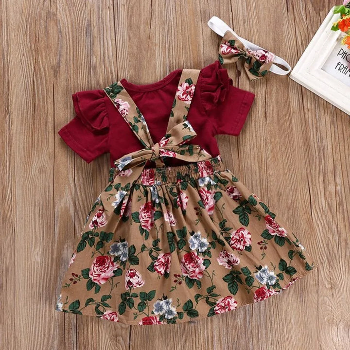 BlossomBabe™ - Floral Baby Girl Clothing Set