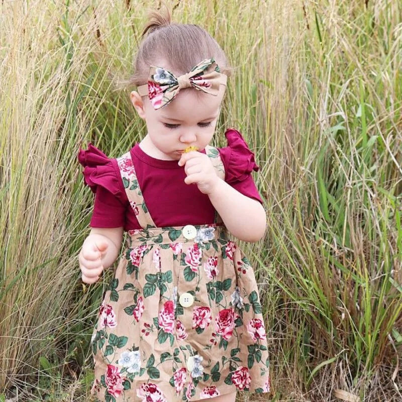 BlossomBabe™ - Floral Baby Girl Clothing Set