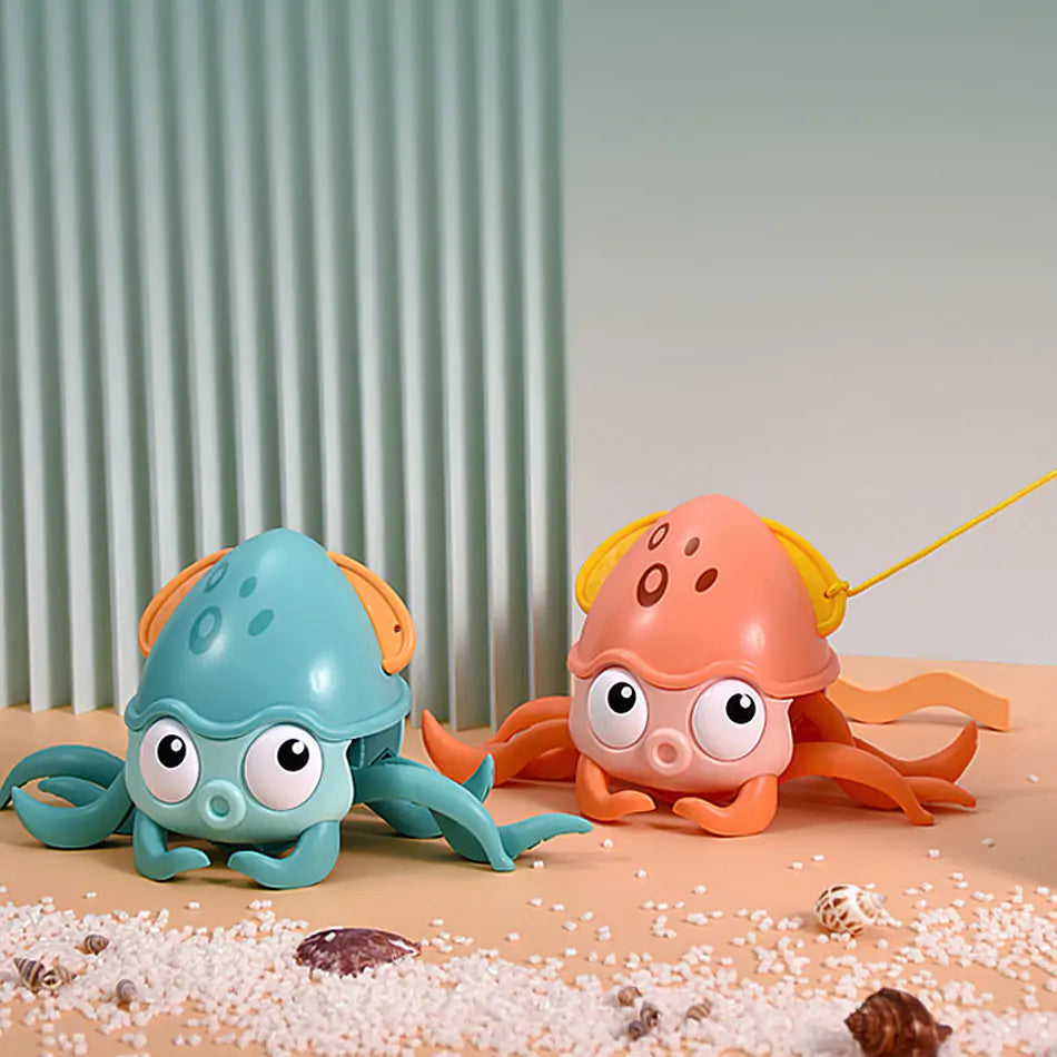 OctoSplash - Wind-Up Bath and Land Toy