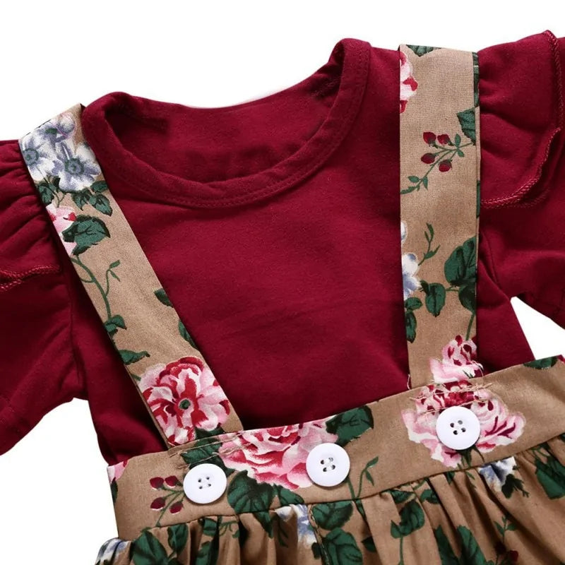 BlossomBabe™ - Floral Baby Girl Clothing Set